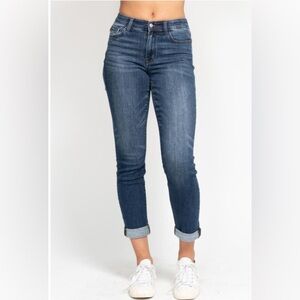 NWT Judy Blue Cuffed Slim Fit Jeans - 18W